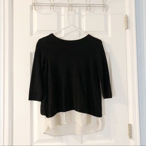 Casual back and white shirt from The Limited